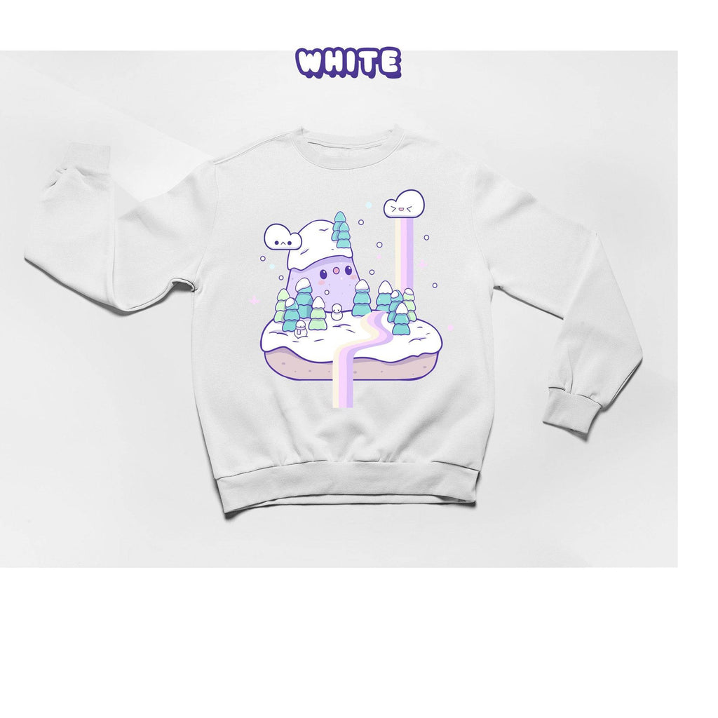 Snowy Island Crewneck Premium Sweater - Super Kawaii Labs