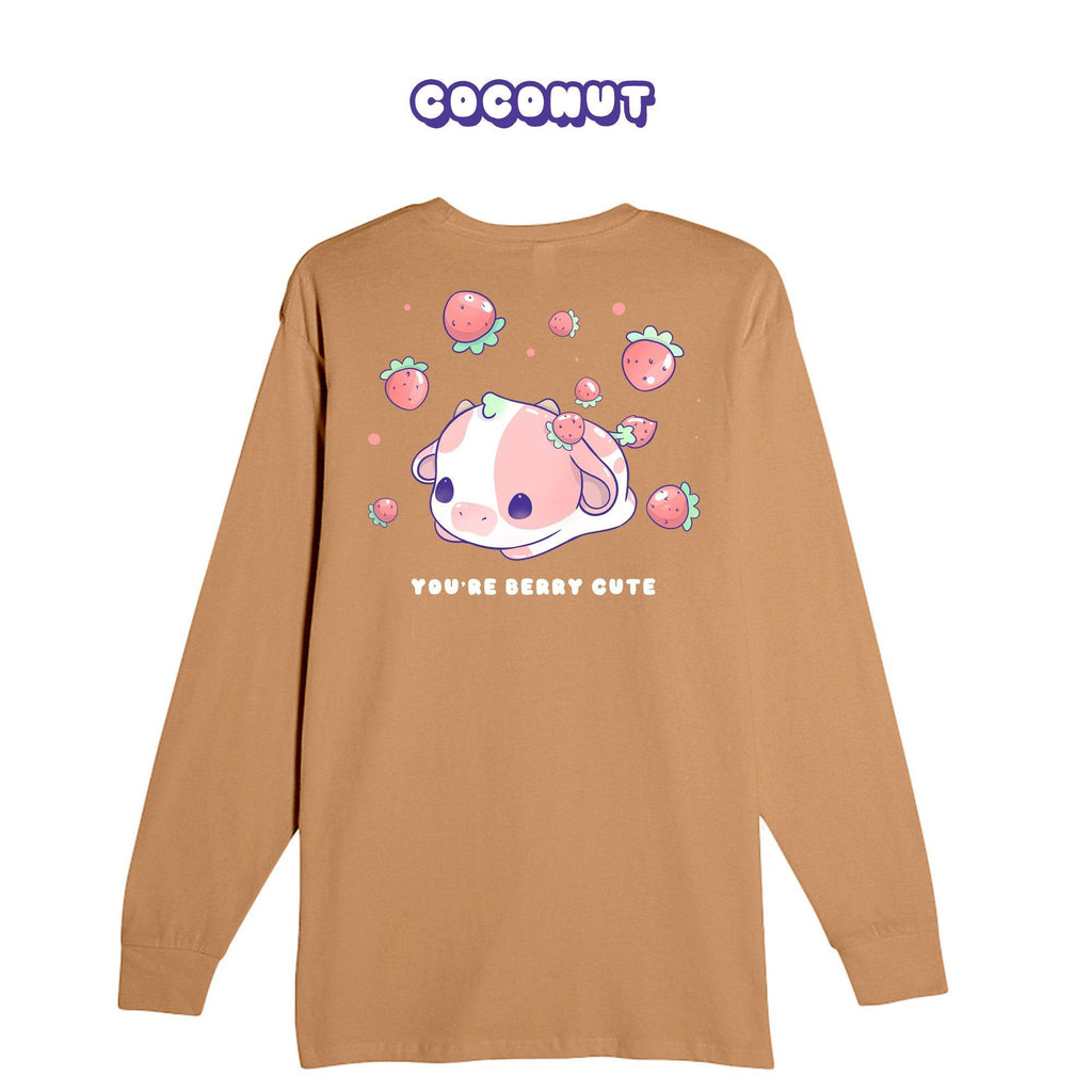 Strawberry Cow Longsleeve T-shirt - Super Kawaii Labs