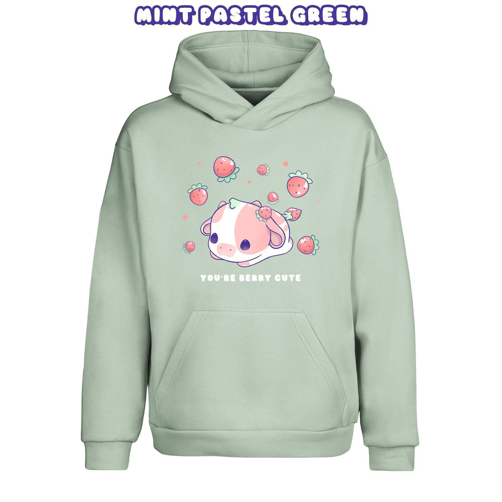 Strawberry Cow Pullover Urban Hoodie - Super Kawaii Labs