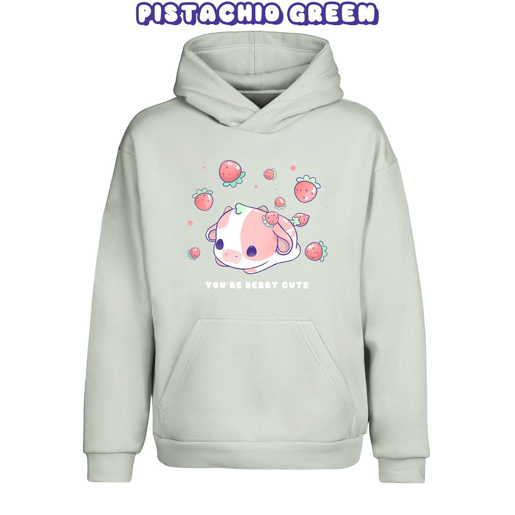 Strawberry Cow Pullover Urban Hoodie - Super Kawaii Labs