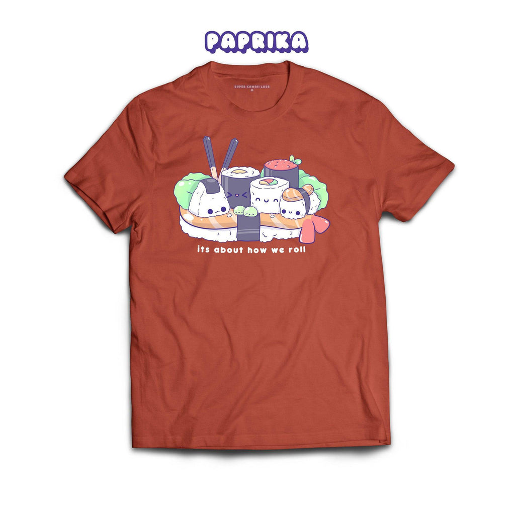 Sushi T-shirt, Paprika 100% Ringspun Cotton T-shirt