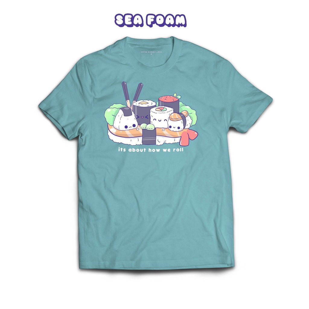 Sushi T-shirt, Sea Foam 100% Ringspun Cotton T-shirt