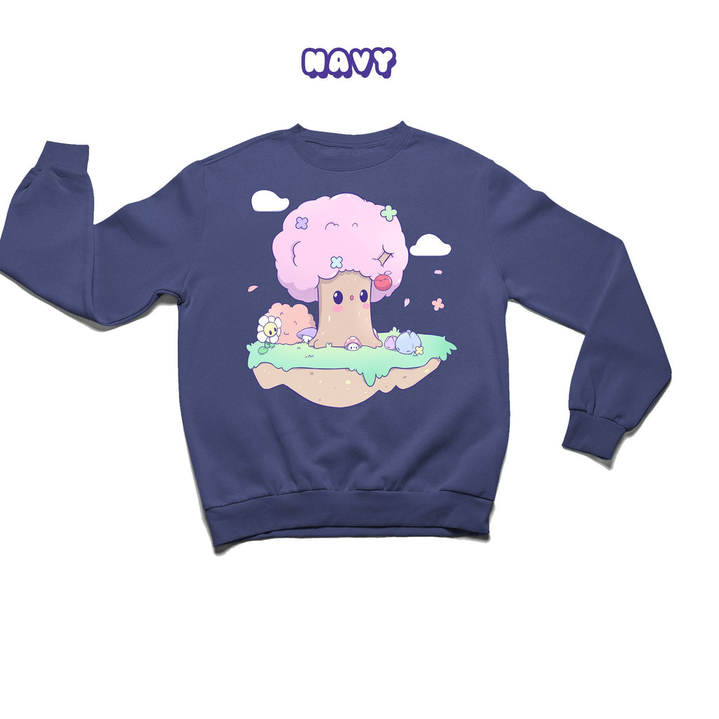Pink Tree Crewneck Premium Sweater - Super Kawaii Labs