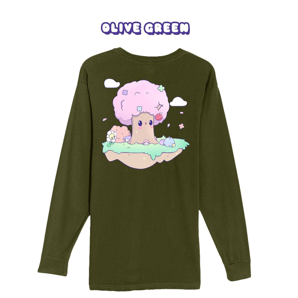 Pink Tree Longsleeve T-shirt - Super Kawaii Labs