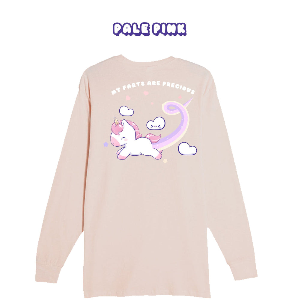 Unicorn Pale Pink Longsleeve T-shirt