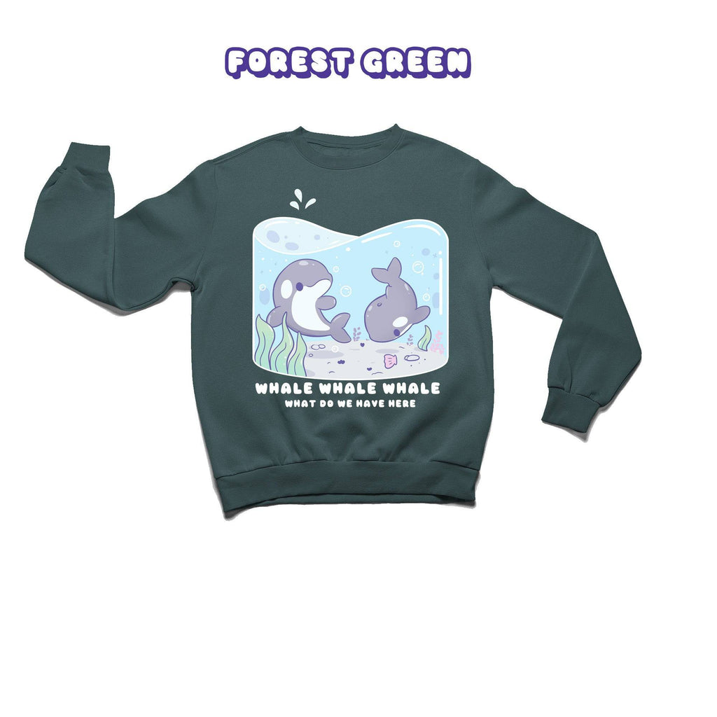 Whales Crewneck Premium Sweater - Super Kawaii Labs