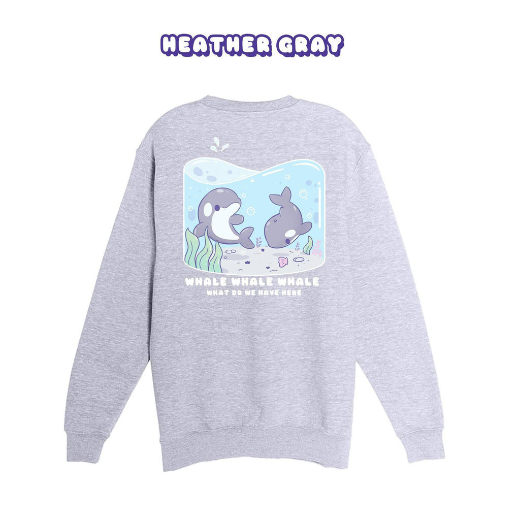 Whales Crewneck Premium Sweater - Super Kawaii Labs