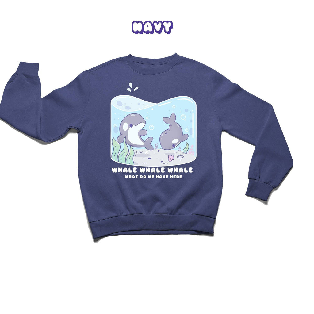 Whales Crewneck Premium Sweater - Super Kawaii Labs