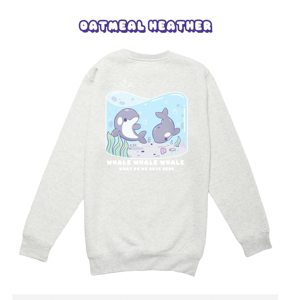 Whales Crewneck Premium Sweater - Super Kawaii Labs