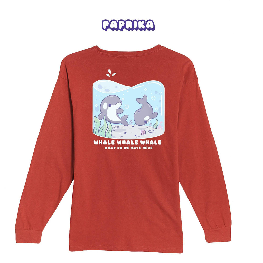 Whales Paprika Longsleeve T-shirt