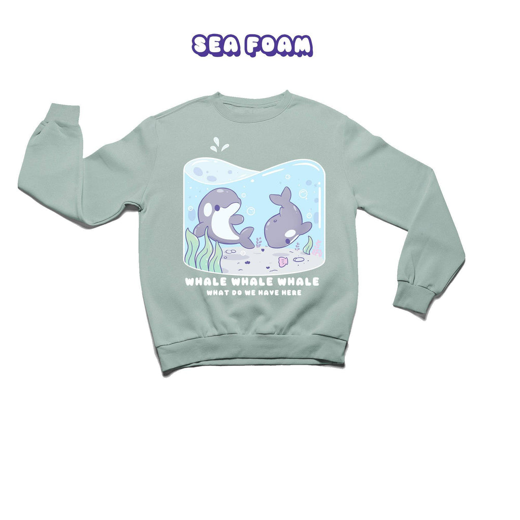 Whales Crewneck Premium Sweater - Super Kawaii Labs